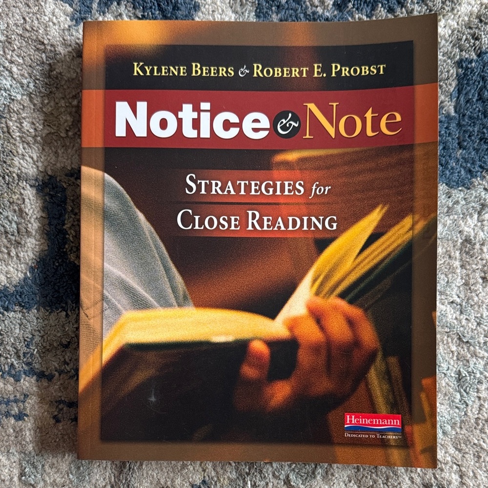 Notice & Note: Strategies for Close Reading Book
